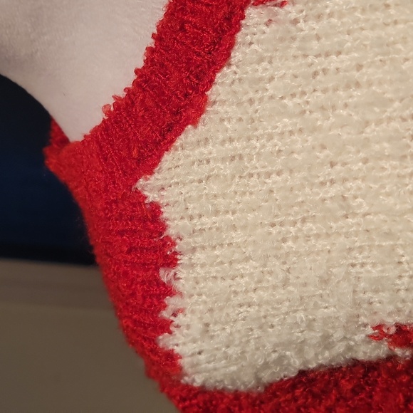 Chanel Uniform 22P Red and White Women's Sweater - Picture 2 of 10